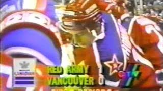 Superseries 1990 91 Vancouver Canucks vs Red Army 01 13 1991 [upl. by Lilli]