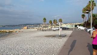 Beach Cagnes sur Mer France [upl. by Ivy]