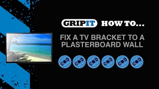 GripIt How to fix a TV bracket to a plasterboard wall [upl. by Ehsiom996]