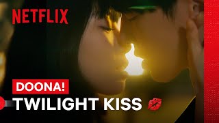 Bae Suzy and Yang Sejong’s Twilight Kiss  Doona  Netflix Philippines [upl. by Dnamra]