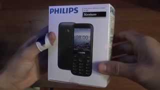 Philips Xenium E160 обзор телефона [upl. by Rivalee436]