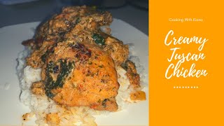 HOW TO MAKE CREAMY TUSCAN CHICKEN THIGHS [upl. by Romeo]