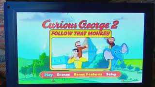 Curious George 2 Follow That Monkey 2010 DVD Menu Walkthrough [upl. by Servetnick]