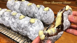 CHOCO BAVARIAN CREAM DONUT  No Bake [upl. by Nosbig]