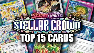 Top 15 Best Pokemon Cards From Stellar Crown Set Pokemon TCG [upl. by Ynamrej]