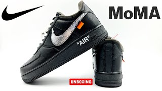 Nike Air Force 1 Low quot07 Off White MoMaquot Reps Edition Unboxing amp Review  ASMR [upl. by Devi]