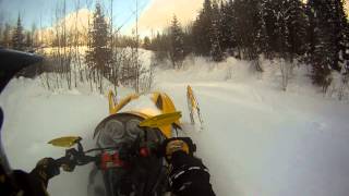 SkiDoo MXZX 600 Playin in Deep POW [upl. by Lalaj778]