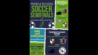 PA v Landstown  Middle School Soccer Semi Finals  Presented by Triumph Realty [upl. by Fabien]