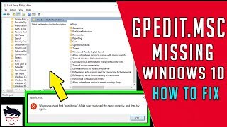 GPEDITMSC Windows Cannot Find GpeditmscEnable Group Policy Editor In Windows 10 [upl. by Etti59]