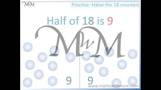 Teaching Halving Numbers [upl. by Danzig234]