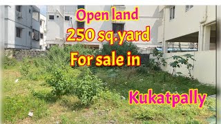 250 SQYARDS OPEN LAND SALE IN KUKATPALLY  HYDRABAD  PLOT FOR SALE akhiraproperties [upl. by Elinnet]