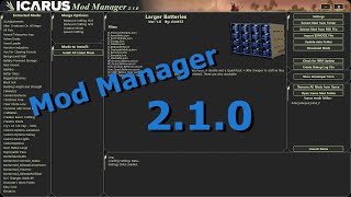 Icarus Mod Manager 210 [upl. by Timms]