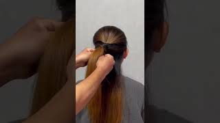 【easy ponytails】大人ポニーテール♡ shorts ヘアアレンジ 簡単ヘアアレンジ hairdo stylinghair 헤어어레인지 ポニーテール ponytail [upl. by Arek]