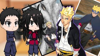 Uchiha Clan React To Boruto  Boruto Two Blue Vortex  Gacha Club [upl. by Abrahan700]