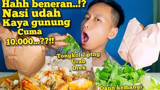 MUKBANG NASI WARTEGNASI SEGUNUNG LAUK KOMPLIT CUMA 10 RIBUASLI MASIH GAK PERCAYA [upl. by Assenev]