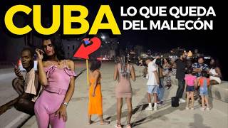 Así está el MALECÓN DE NOCHE La VIDA NOCTURNA en Cuba SIN DINERO [upl. by Rennat]