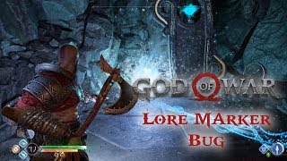 GOD OF WAR Lore Marker bug The Mountains [upl. by Tarrel]