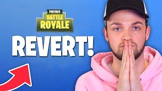 will Fortnite REVERT [upl. by Hajed]