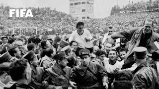 1954 WORLD CUP FINAL FR Germany 32 Hungary [upl. by Inalaeham774]