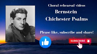 Bernstein Chichester Psalms 3 1 staff alto [upl. by Yerocal240]