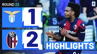 LAZIOBOLOGNA 12  HIGHLIGHTS  Zirkzee Secures Comeback Win For Visitors  Serie A 202324 [upl. by Gennaro]