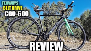 TENWAYS CGO600 Belt Drive EBike Review  DJI Mini 3 Pro Tracking amp Crash Test [upl. by Leinnad]