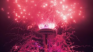 Seattles Spectacular 2024 A Dazzling Firework Display at the Space Needle [upl. by Bainbrudge]