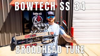 How To Broadhead Tune A Bowtech SS34 [upl. by Airb592]