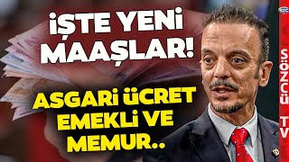 İşte Kalem Kalem Yeni Maaşlar Asgari Ücret Emekli Maaşı Kök Aylığı SGK Uzmanı Hesapladı [upl. by Johnathon358]