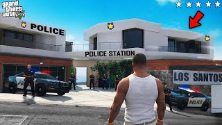 GTA 5  Franklins House Change Into Police Station In Gta 5  GTA 5 mods [upl. by Eckart739]