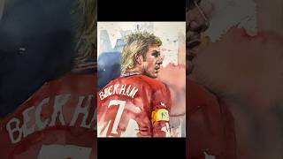 David Robert Joseph Beckham 大衛·貝克漢姆 beckham 貝克漢姆 football sports painting art [upl. by Ahsikal]