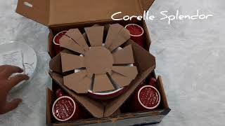 Unboxing Splendor Corelle 16pcs livingware [upl. by Joan]