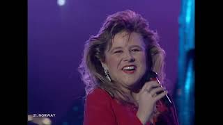 Merethe Trøan Visjoner Eurovision Song Contest 1992 Norway [upl. by Rigby719]