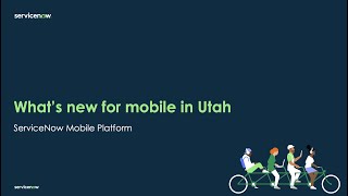 ServiceNow Mobile Platform  Utah Overview [upl. by Nilsoj524]