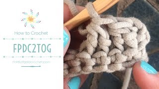 Front Post Double Crochet 2 Together FPdc2tog  Learn to Crochet  Stitch Explorer Saturdays [upl. by Yorztif563]