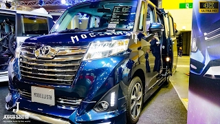 4KTOYOTA ROOMY MODELLISTA LUXURY BRIGHT STYLE トヨタ・ルーミー モデリスタ  大阪オートメッセ2017 [upl. by Sorazal763]