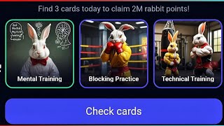 Find 3 Cards today to claim 2M Rabbit points [upl. by Shanley]