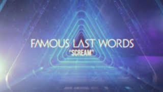 Famous Last Words  Scream Official Video [upl. by Grizel202]