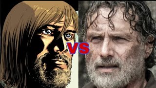 Comic Rick Grimes vs TV Rick Grimes The Walking Dead [upl. by Ambrosane527]