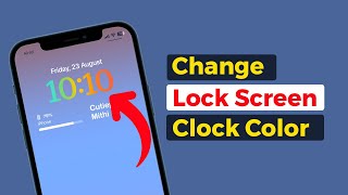 iOs 18  Beautify iPhone Lock Screen With Gradient color  Lock Screen Clock in Rainbow color [upl. by Dorkus159]