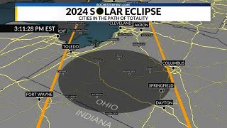 April 2024 Eclipse path of totality [upl. by Nawrocki223]