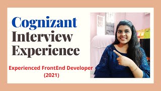 Cognizant Interview Experience 2021  CTS Frontend React Developers Interview Experience [upl. by Iruahs981]