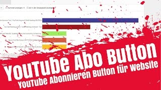 YouTube Abo Button auf Website  YouTube Subscribe Button erstellen [upl. by Nosnev]