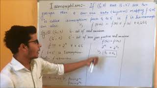 ISOMORPHISM DEFINITION AND EXAMPLE GROUP THEORY [upl. by Lletniuq]