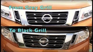 Remove Chrome Nissan Navara Np300 grill surround and re paint [upl. by Arraeic]