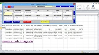 1Datenbank Programm mit flexibler Maske erstellen ExcelArbeitsmappe mit Makros erstellen [upl. by Iohk]