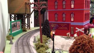 Lionel Train O Gage on a 4x8 platform Layout [upl. by Aicitan]