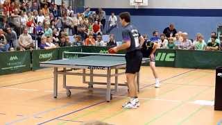 Timo Boll vs Jan Ove Waldner in Mühlhausen 2011 [upl. by Maurene]