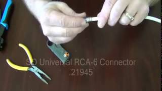 How Do I Connect RG6 to RCA with Compression Connector directconnect howto series [upl. by Garges]