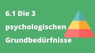 Motivation und Unterricht 61 SelbstbestimmungstheorieTheorie d psychologischen Grundbedürfnisse [upl. by Monie]